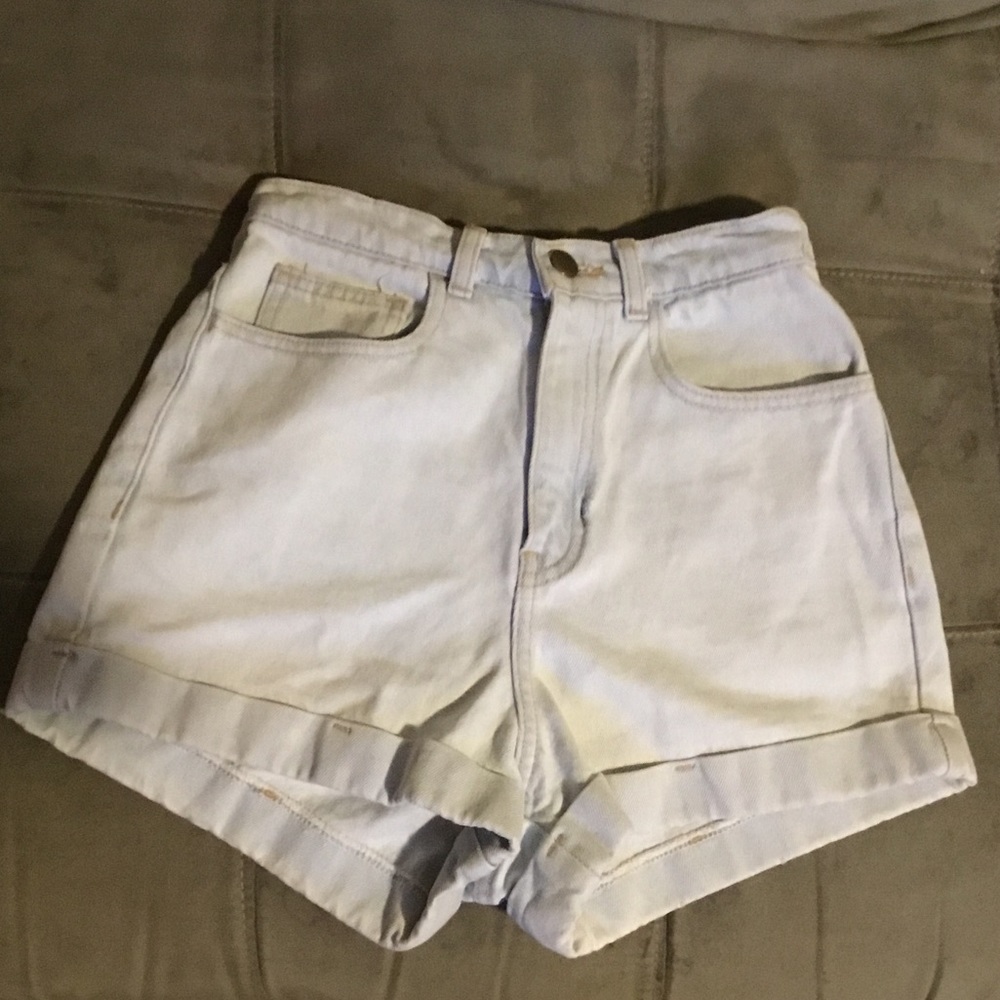 NEW! AMERICAN APPAREL JEANS HIGH WAISTED SHORTS